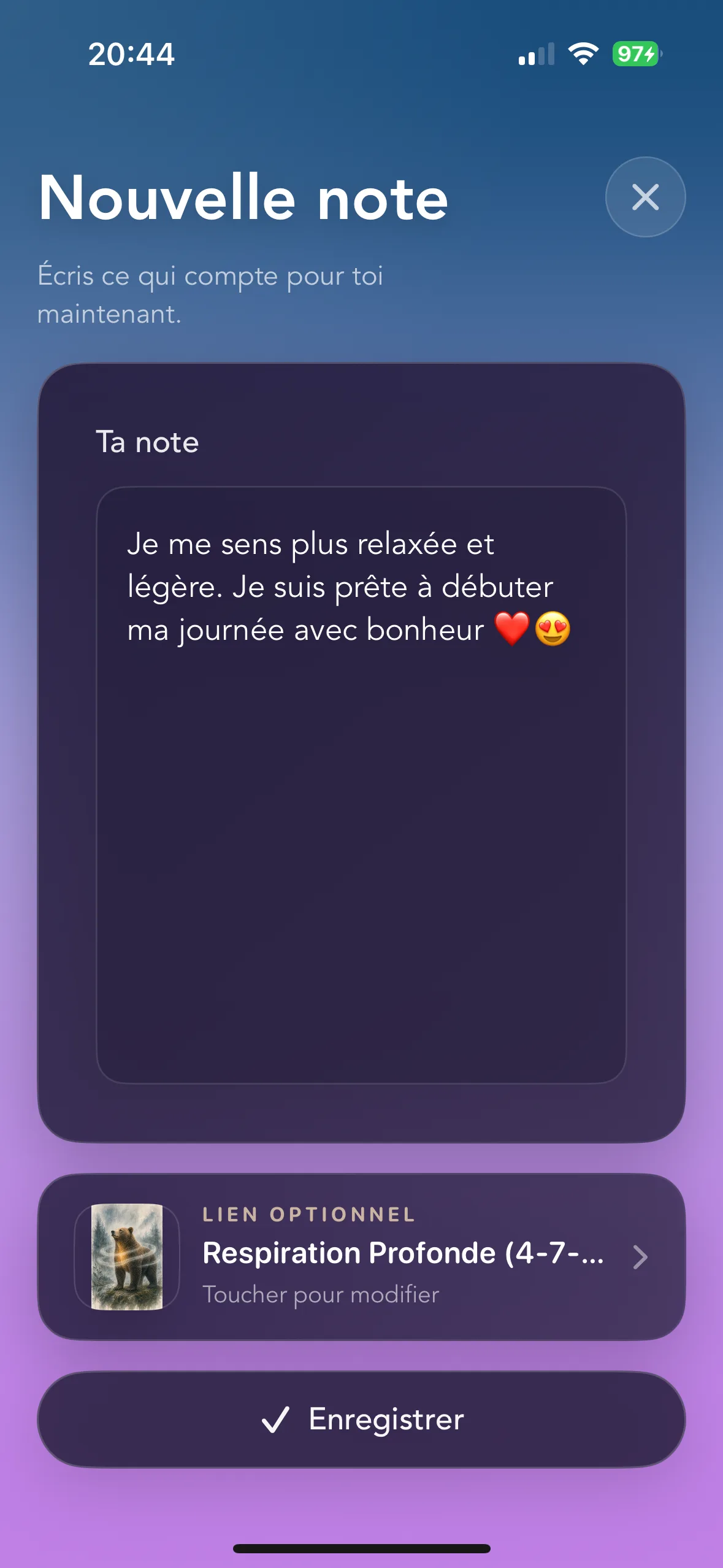 Garde ce qui t’a aidé